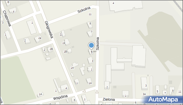 Grębocice, Szkolna, 5, mapa Grębocice