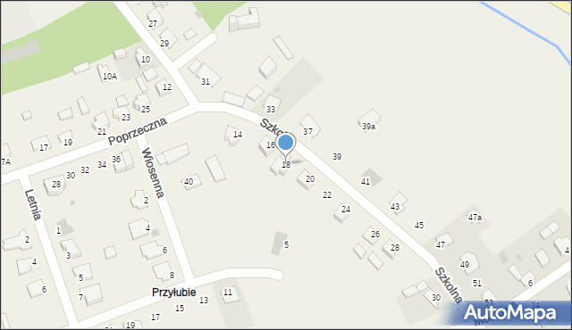 Grębocin, Szkolna, 18, mapa Grębocin