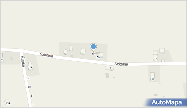 Grędzina, Szkolna, 5A, mapa Grędzina