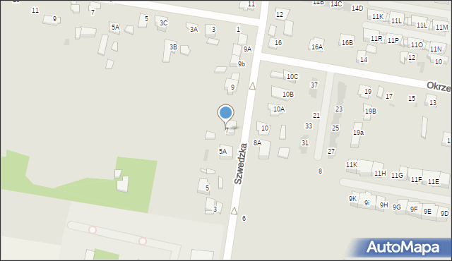 Grodzisk Mazowiecki, Szwedzka, 7, mapa Grodzisk Mazowiecki
