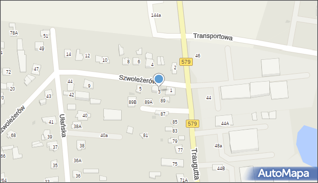 Grodzisk Mazowiecki, Szwoleżerów, 3, mapa Grodzisk Mazowiecki