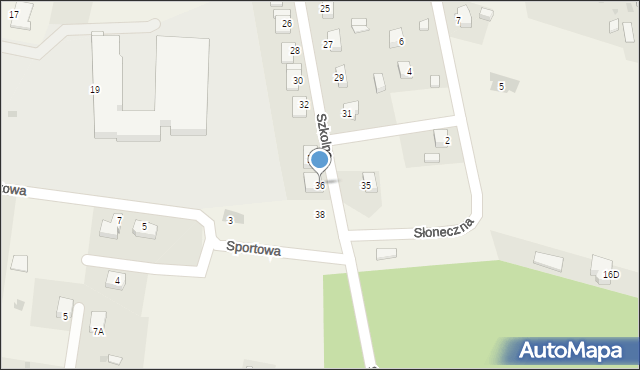 Gromadka, Szkolna, 36, mapa Gromadka