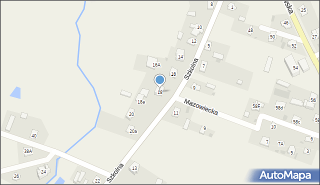Grudusk, Szkolna, 18, mapa Grudusk
