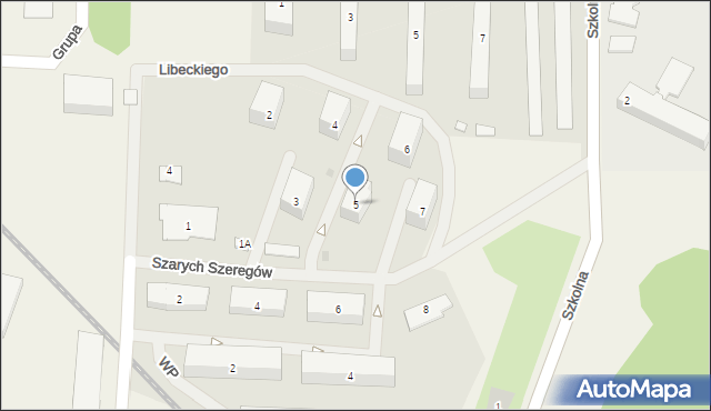 Grupa, Szarych Szeregów, 5, mapa Grupa