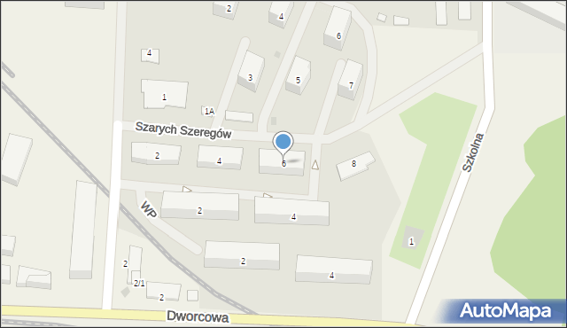 Grupa, Szarych Szeregów, 6, mapa Grupa