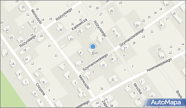 Gruszczyn, Szymanowskiego Karola, 32, mapa Gruszczyn