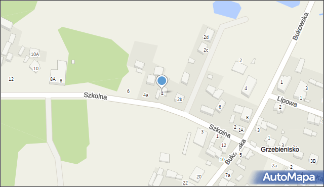 Grzebienisko, Szkolna, 4, mapa Grzebienisko