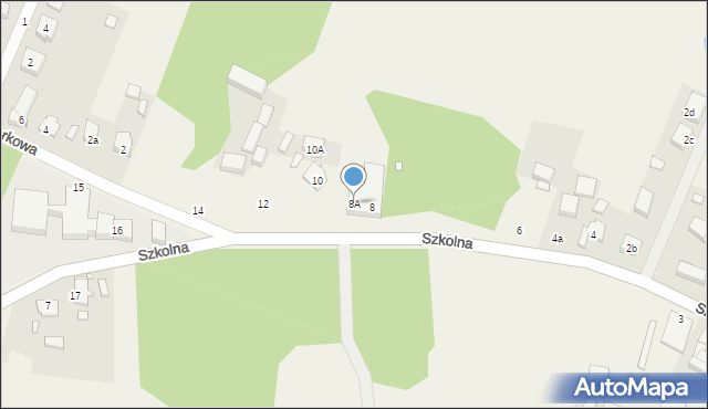 Grzebienisko, Szkolna, 8A, mapa Grzebienisko