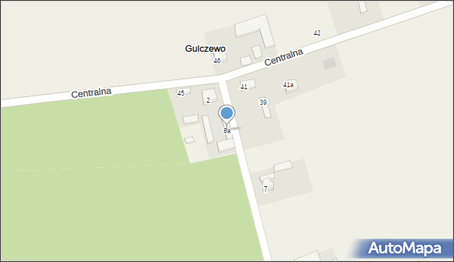 Gulczewo, Szkolna, 8a, mapa Gulczewo