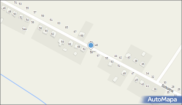 Hadra, Szkolna, 59, mapa Hadra
