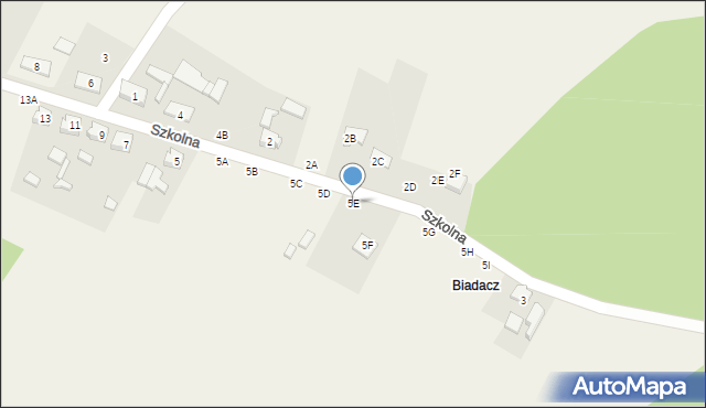 Hadra, Szkolna, 5E, mapa Hadra
