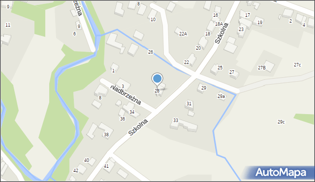 Hecznarowice, Szkolna, 28, mapa Hecznarowice