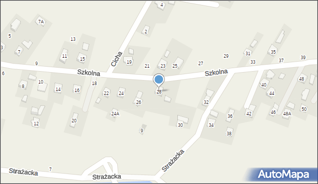 Iskrzynia, Szkolna, 28, mapa Iskrzynia