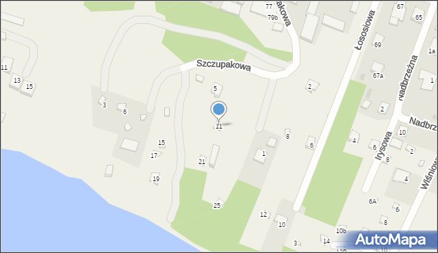 Izbica, Szczupakowa, 11, mapa Izbica