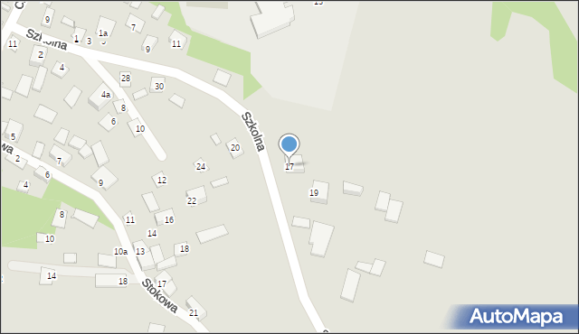 Izbica, Szkolna, 17, mapa Izbica