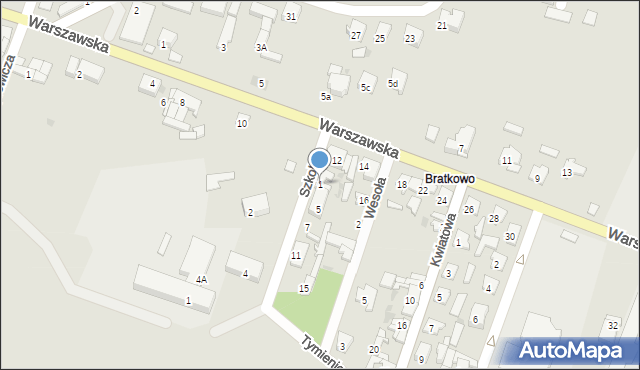 Izbica Kujawska, Szkolna, 1, mapa Izbica Kujawska