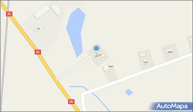 Jaksice, Szosa Bydgoska, 44, mapa Jaksice