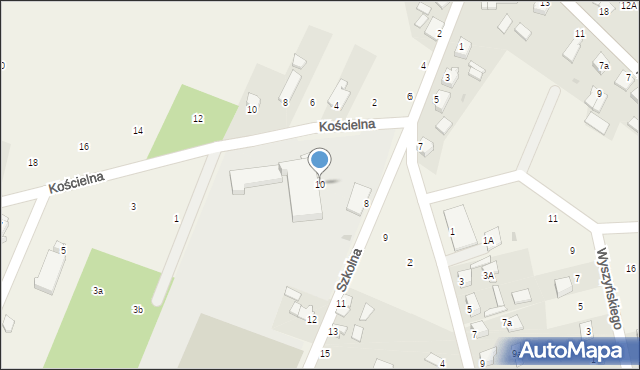 Jamielnik, Szkolna, 10, mapa Jamielnik