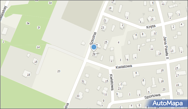 Jamielnik, Szkolna, 29, mapa Jamielnik