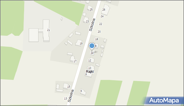 Janik, Szkolna, 14, mapa Janik