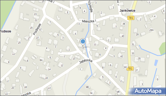 Jankowice, Szeroka, 2, mapa Jankowice