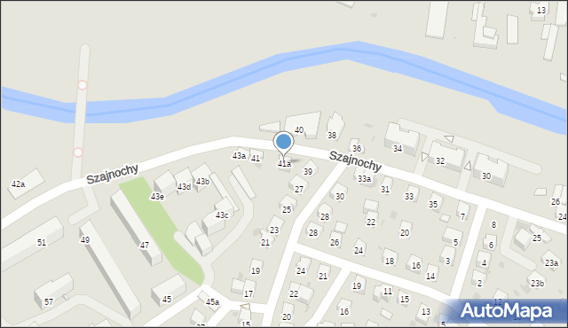 Jasło, Szajnochy Karola, 41a, mapa Jasła