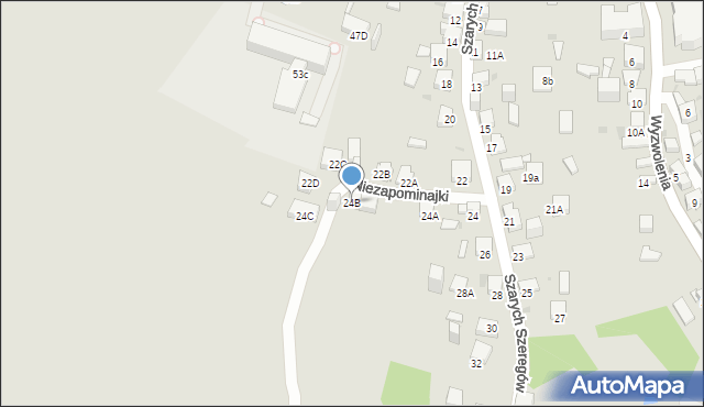 Jaworzno, Szarych Szeregów, 24B, mapa Jaworzno