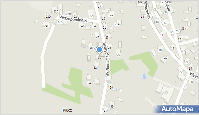 Jaworzno, Szarych Szeregów, 30, mapa Jaworzno