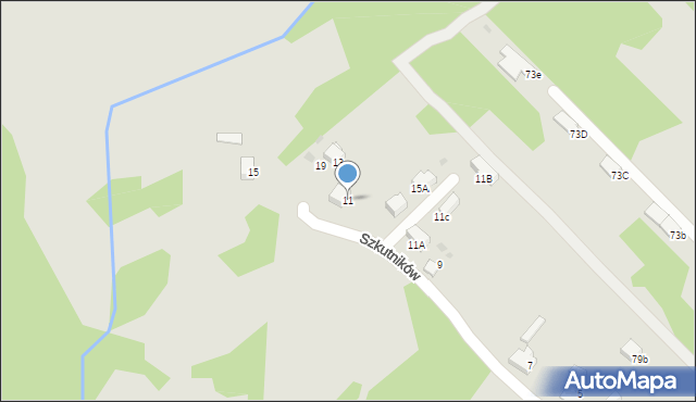 Jaworzno, Szkutników, 11, mapa Jaworzno