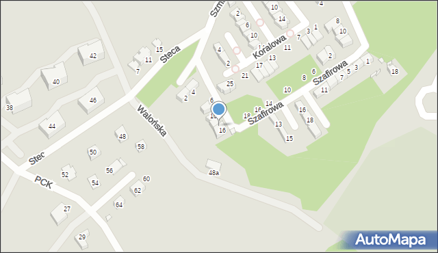 Jelenia Góra, Szmaragdowa, 14, mapa Jelenia Góra