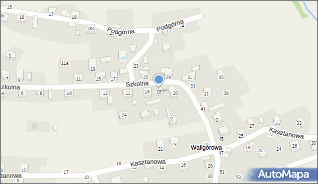 Jeleśnia, Szkolna, 18, mapa Jeleśnia