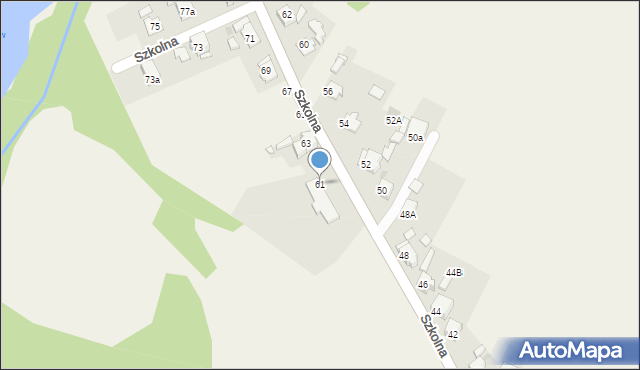 Jemielnica, Szkolna, 61, mapa Jemielnica