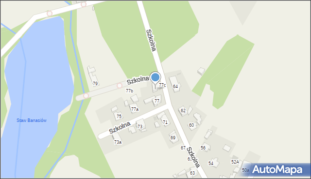 Jemielnica, Szkolna, 77g, mapa Jemielnica