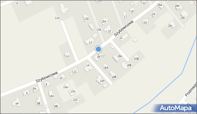 Jeżów Sudecki, Szybowcowa, 16, mapa Jeżów Sudecki
