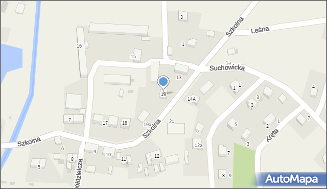 Jordanów Śląski, Szkolna, 19, mapa Jordanów Śląski