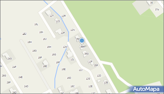 Józefów, Szkolna, 35H, mapa Józefów