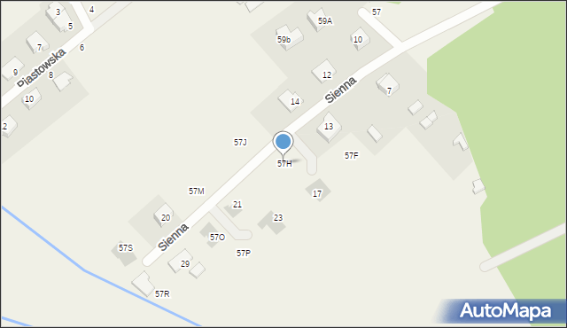 Józefów, Szkolna, 57H, mapa Józefów