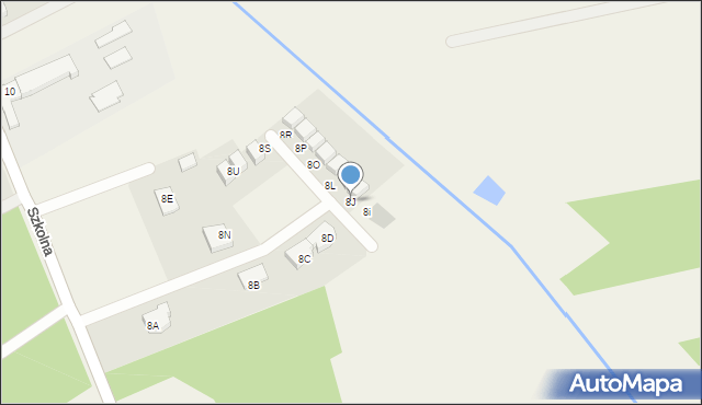 Józefów, Szkolna, 8J, mapa Józefów