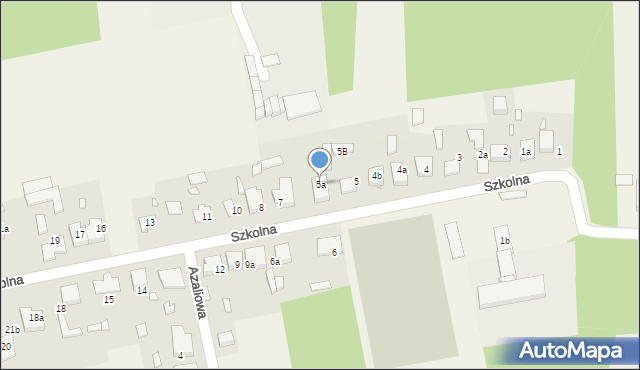 Kalej, Szkolna, 5a, mapa Kalej