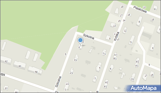 Kaliska, Szkolna, 4/1, mapa Kaliska