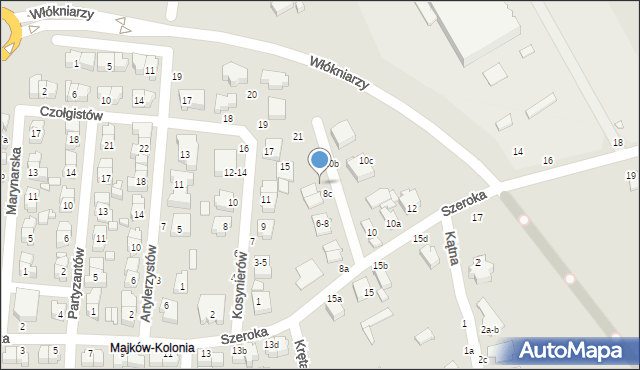 Kalisz, Szeroka, 8f, mapa Kalisza