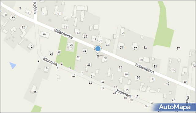 Kamień, Szlachecka, 28, mapa Kamień