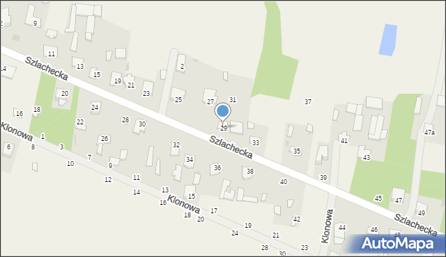 Kamień, Szlachecka, 29, mapa Kamień