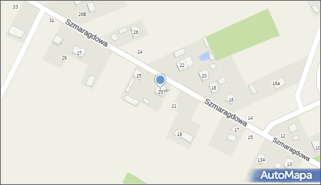 Kamień, Szmaragdowa, 23, mapa Kamień