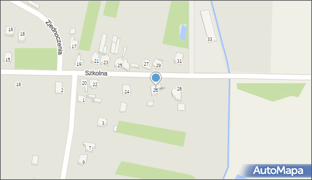 Kamieńsk, Szkolna, 26, mapa Kamieńsk