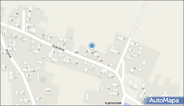 Kamionek, Szkolna, 16, mapa Kamionek