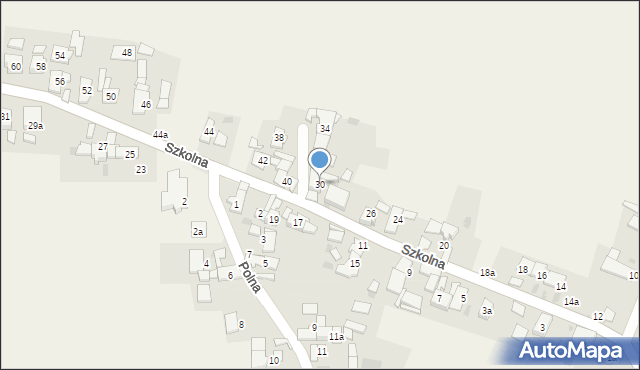 Kamionek, Szkolna, 30, mapa Kamionek