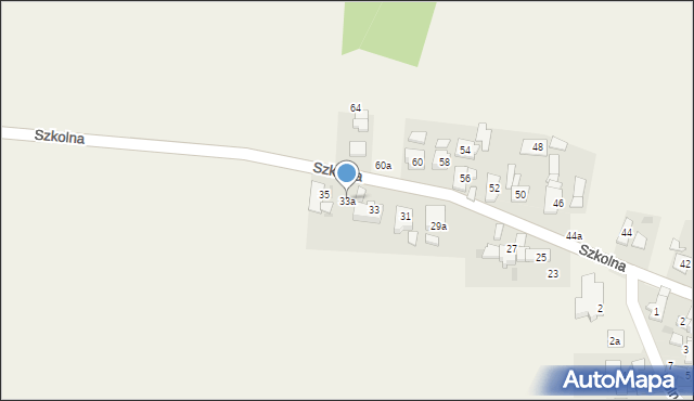 Kamionek, Szkolna, 33a, mapa Kamionek