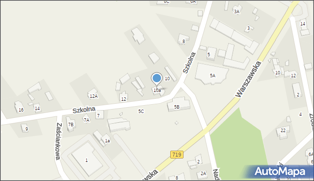 Kanie, Szkolna, 10a, mapa Kanie