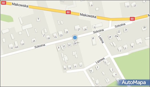 Karniewo, Szkolna, 14, mapa Karniewo